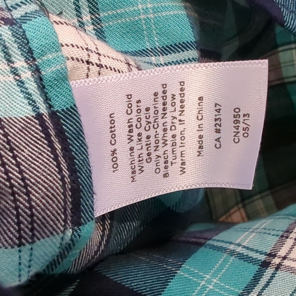 Talbots Ruffle Trim Popover Blouse - Picture 4 of 8